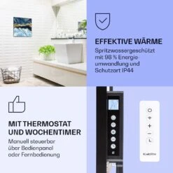 Wonderwall Air Art Smart Infrarotheizung Blauer Marmor 60x60cm 350W 11 Wonderwall Air Art Smart Infrarotheizung Blauer Marmor 60x60cm 350W -Klarstein 10037827 de 0004 logo