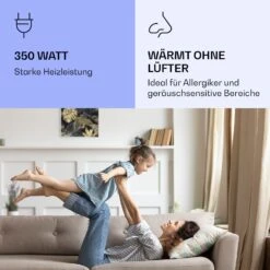 Wonderwall Air Art Smart Infrarotheizung Schwarze Blume 60x60cm 350W -Klarstein 10037830 de 0005 logo