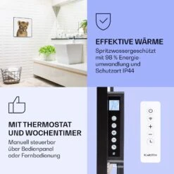 Wonderwall Air Art Smart Infrarotheizung Löwe 60x60cm 350W -Klarstein 10037833 de 0004 logo