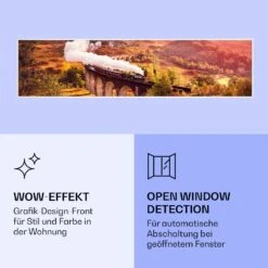 Wonderwall Air Art Smart Infrarotheizung Zug 120x30cm 350W -Klarstein 10037838 de 0006 logo