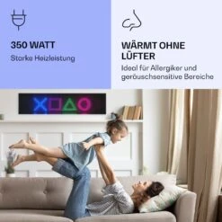Wonderwall Air Art Smart Infrarotheizung Spiel 120x30cm 350W -Klarstein 10037842 de 0005 logo