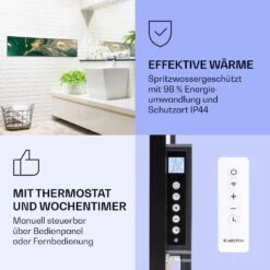 Wonderwall Air Art Smart Infrarotheizung Wirbel 120x30cm 350W -Klarstein 10037843 de 0004 logo