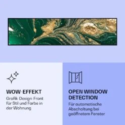 Wonderwall Air Art Smart Infrarotheizung Wirbel 120x30cm 350W -Klarstein 10037843 de 0006 logo