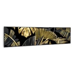 Wonderwall Air Art Smart Infrarotheizung Schwarze Blume 120x30cm 350W