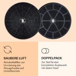 Americana Purista Aktivkohlefilter 2er-Set Zubehör Ersatz 18 X 2 Cm (ØxH) -Klarstein 10037867 de 0003 logo