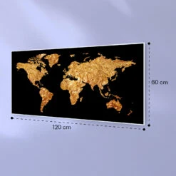 Wonderwall Air Art Smart Infrarotheizung Goldene Karte 120x60cm 700W -Klarstein 10037874 yy 0007 logo