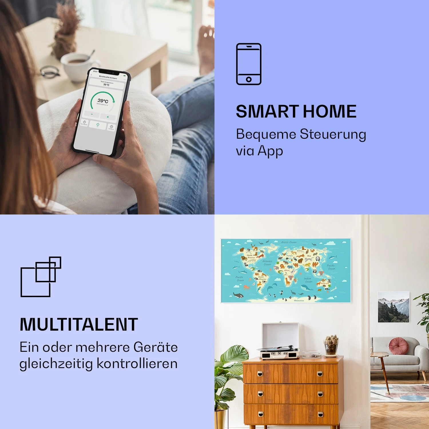 Wonderwall Air Art Smart Infrarotheizung 120x60cm 700W App 2 Wonderwall Air Art Smart Infrarotheizung 120x60cm 700W App – Bild 2