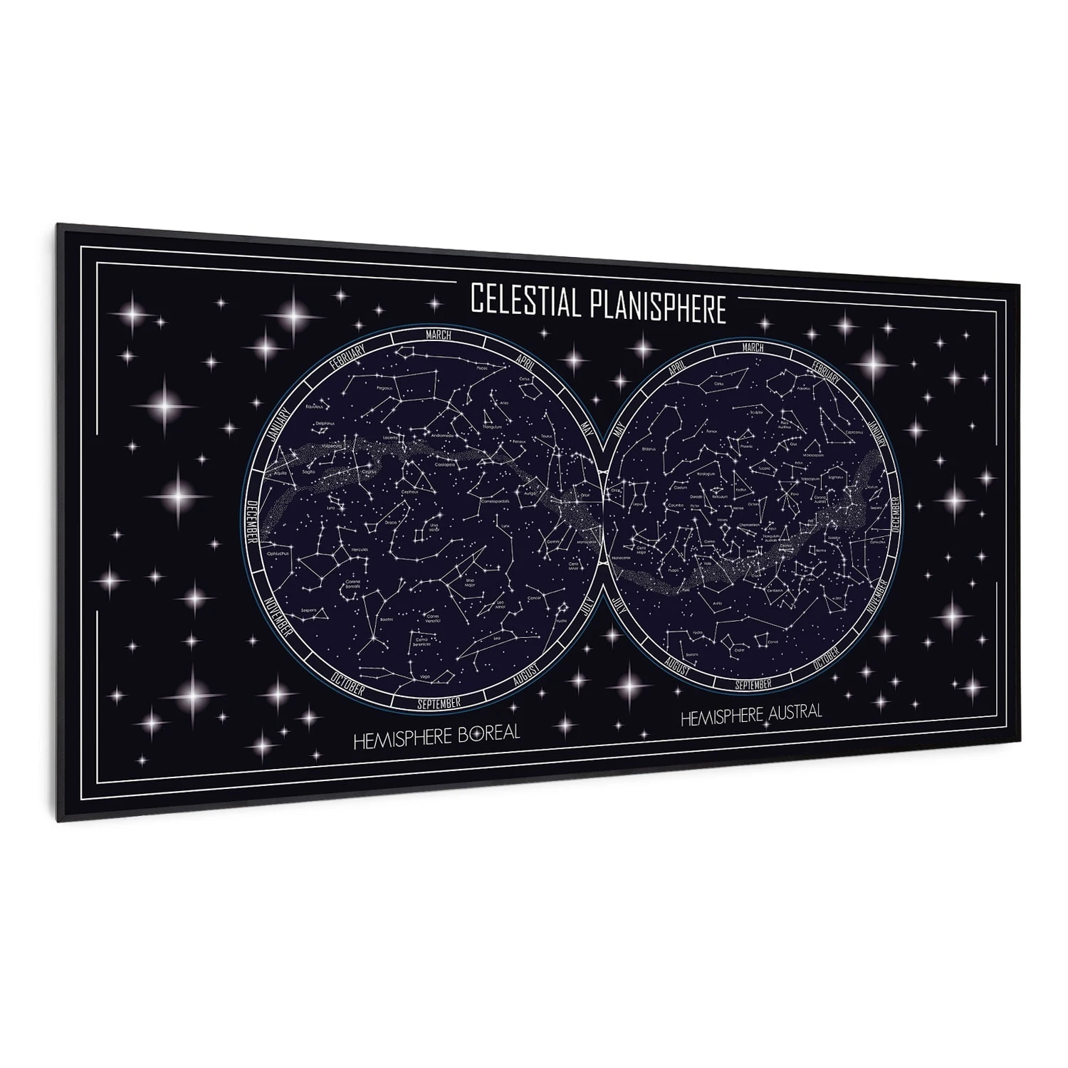 Wonderwall Air Art Smart Infrarotheizung Himmelskarte 120x60cm 700W 1 Wonderwall Air Art Smart Infrarotheizung Himmelskarte 120x60cm 700W