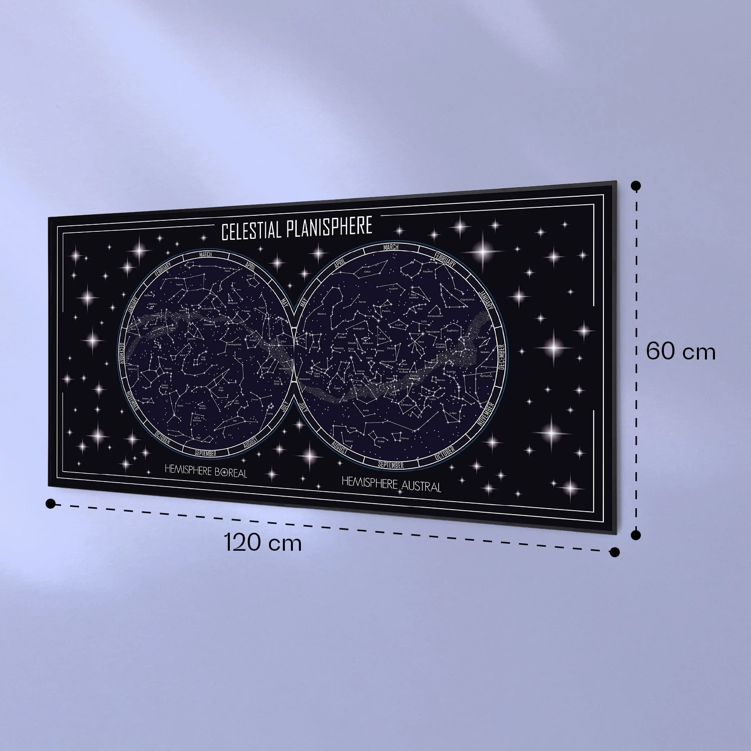 Wonderwall Air Art Smart Infrarotheizung Himmelskarte 120x60cm 700W 7 Wonderwall Air Art Smart Infrarotheizung Himmelskarte 120x60cm 700W – Bild 7