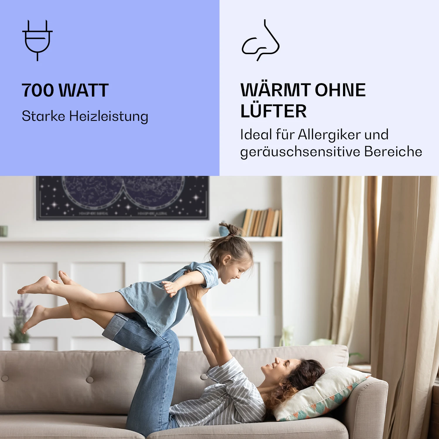 Wonderwall Air Art Smart Infrarotheizung Himmelskarte 120x60cm 700W 5 Wonderwall Air Art Smart Infrarotheizung Himmelskarte 120x60cm 700W – Bild 5