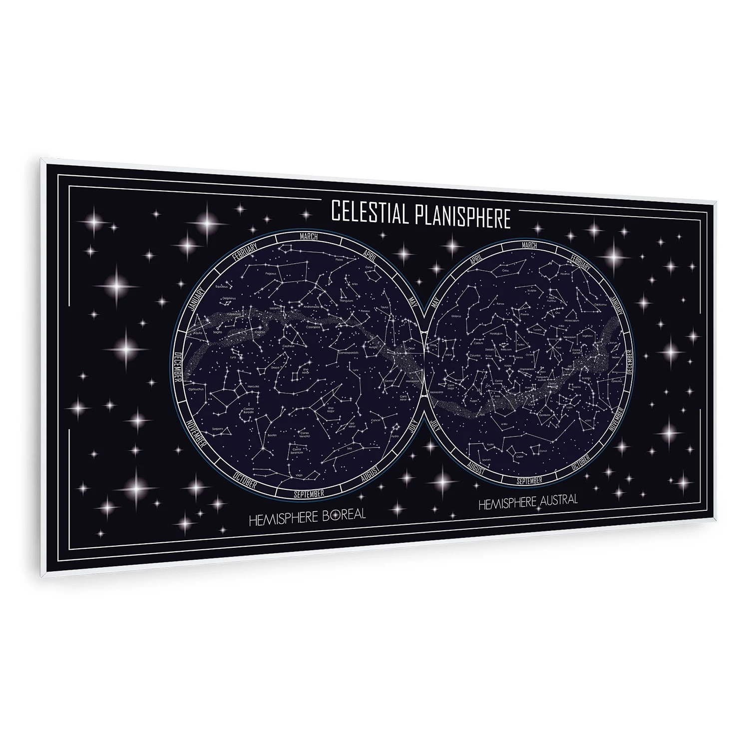 Wonderwall Air Art Smart Infrarotheizung Himmelskarte 120x60cm 700W 1 Wonderwall Air Art Smart Infrarotheizung Himmelskarte 120x60cm 700W