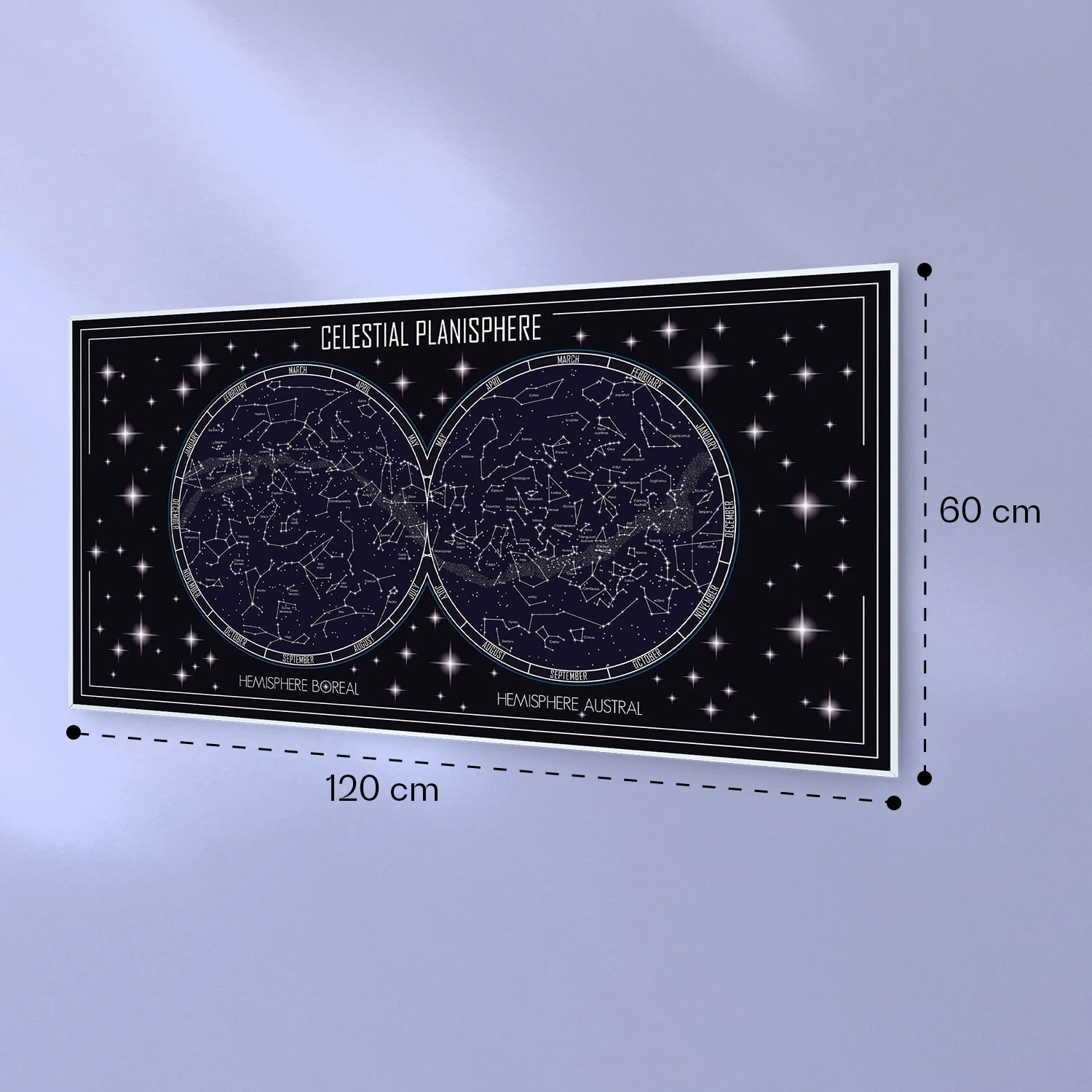 Wonderwall Air Art Smart Infrarotheizung Himmelskarte 120x60cm 700W 7 Wonderwall Air Art Smart Infrarotheizung Himmelskarte 120x60cm 700W – Bild 7