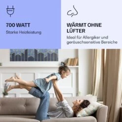 Wonderwall Air Art Smart Infrarotheizung Blaue Linie 120x60cm 700W -Klarstein 10037910 de 0005 logo