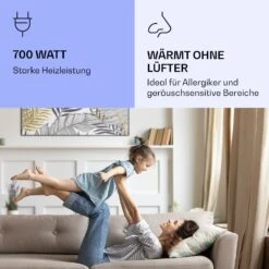 Wonderwall Air Art Smart Infrarotheizung Blatt 120x60cm 700W -Klarstein 10037917 de 0005 logo