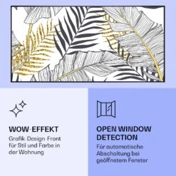 Wonderwall Air Art Smart Infrarotheizung Blatt 120x60cm 700W -Klarstein 10037917 de 0006 logo