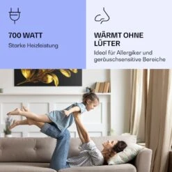 Wonderwall Air Art Smart Infrarotheizung Goldenes Blatt 120x60cm 700W -Klarstein 10037920 de 0005 logo