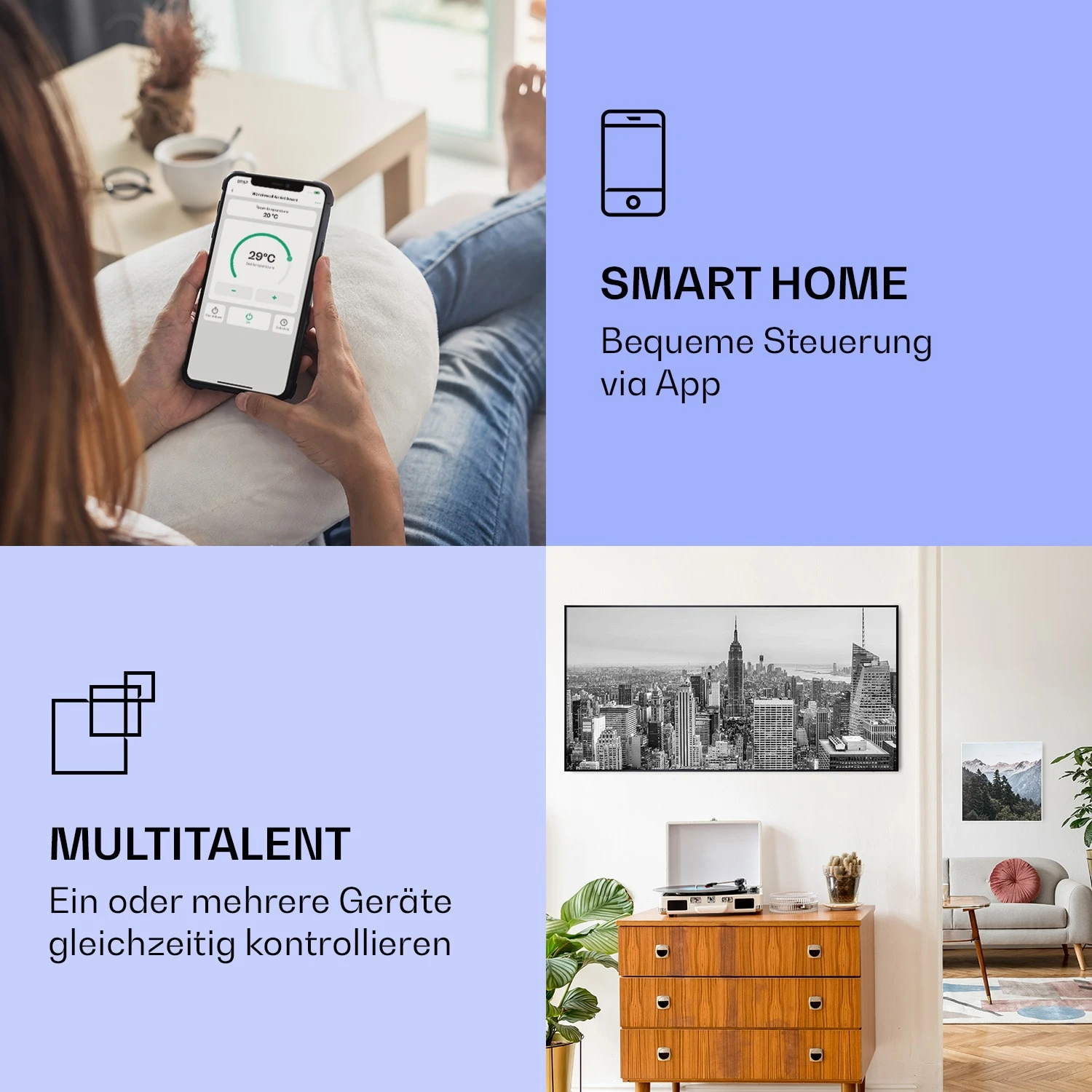 Wonderwall Air Art Smart Infrarotheizung New York City 120x60cm 700W 2 Wonderwall Air Art Smart Infrarotheizung New York City 120x60cm 700W – Bild 2