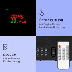 Klarstein Lamington Elektrokamin 2000 W LED-Flammen Heizlüfter Timer Ambientelicht 10 Klarstein Lamington Elektrokamin 2000 W LED-Flammen Heizlüfter Timer Ambientelicht -Klarstein 10038006 de 0005 logo