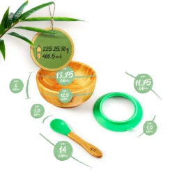 Kindergeschirr Mit Bambusschale Und Löffel 400 Ml Inkl. Saugnapf Ø: 13,7 Cm 11 Kindergeschirr Mit Bambusschale Und Löffel 400 Ml Inkl. Saugnapf Ø: 13,7 Cm -Klarstein 10038058 yy 0006 logo