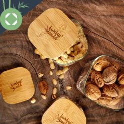 Eckiges Glas Mit Bambusdeckel Luftdicht Silikonring 10 X 25 X 10 Cm 13 Eckiges Glas Mit Bambusdeckel Luftdicht Silikonring 10 X 25 X 10 Cm -Klarstein 10038076 yy 0006 logo