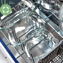 Glasschüssel 2200 Ml Bambusdeckel Verschließbar BPA-frei Größe L -Klarstein 10038270 yy 0005 logo