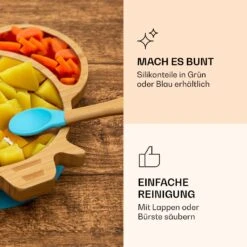 Kindergeschirr Bambusteller & Löffel 250 Ml Inkl. Saugnapf 18 X 18 Cm 10 Kindergeschirr Bambusteller & Löffel 250 Ml Inkl. Saugnapf 18 X 18 Cm -Klarstein 10038286 de 0005 logo