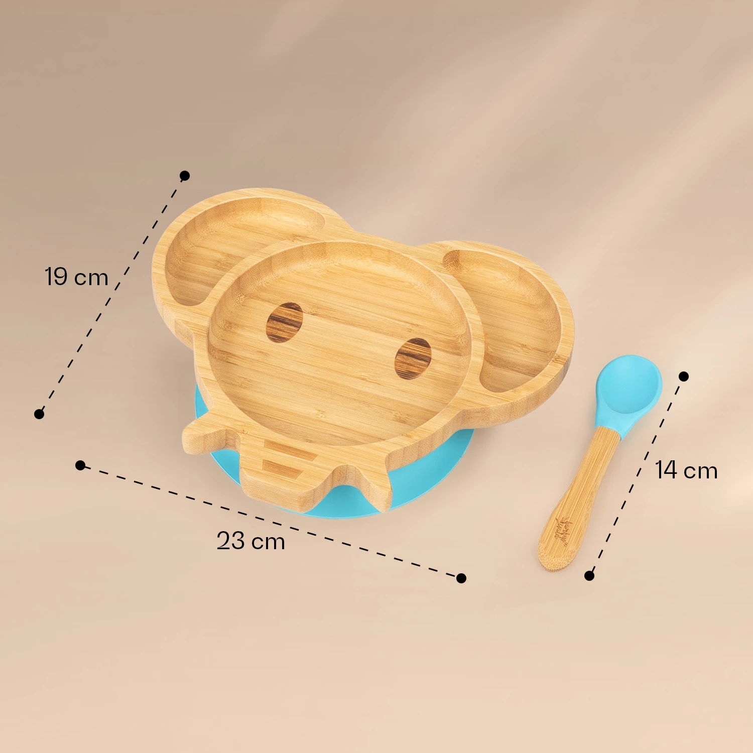Kindergeschirr Bambusteller & Löffel 250 Ml Inkl. Saugnapf 18 X 18 Cm 6 Kindergeschirr Bambusteller & Löffel 250 Ml Inkl. Saugnapf 18 X 18 Cm – Bild 6