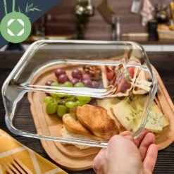 Glas-Servierplatte Luftdicht Geschmacksneutral Spülmaschinenfest -Klarstein 10038308 yy 0003 logo