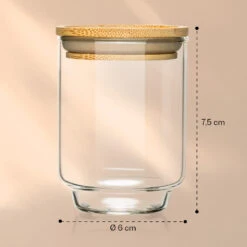 Gewürzgläser Bambusdeckel 10 Stück Je 150 Ml Luftdicht Stapelbar -Klarstein 10038311 yy 0008 logo