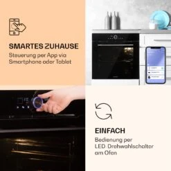 Illuminosa Smart Einbaubackofen 2800W 11 Funktionen App-Steuerung -Klarstein 10038335 de 0003 logo