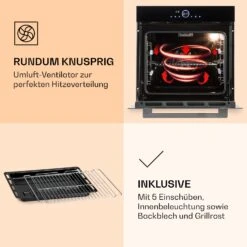 Illuminosa Smart Einbaubackofen 2800W 11 Funktionen App-Steuerung -Klarstein 10038335 de 0006 logo