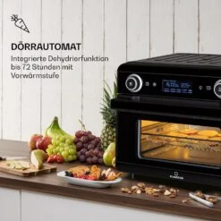 AeroVital Jumbo 3-in-1 Heißluftfritteuse Toaster Dörrautomat 1550 W 18 Liter -Klarstein 10038339 de 0006 logo