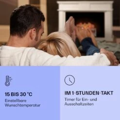 Kamini FXL 2G Elektrischer Kamin Kamineinsatz 1800 W LED-3D-Flammenillusion -Klarstein 10038367 de 0004 logo