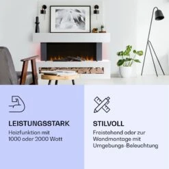 Studio Light & Fire 3 Smart Kamin 1000/2000W MDF WiFi-Steuerung 10 Studio Light & Fire 3 Smart Kamin 1000/2000W MDF WiFi-Steuerung -Klarstein 10038383 de 0003 logo