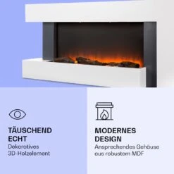Studio Light & Fire 2 Smart Kamin 1000/2000W MDF WiFi-Steuerung -Klarstein 10038387 de 0005 logo