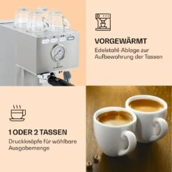 Pausa Espressomaker 1350 Watt 20 Bar Druck Wassertank: 1,4 Liter Edelstahl 11 Pausa Espressomaker 1350 Watt 20 Bar Druck Wassertank: 1,4 Liter Edelstahl -Klarstein 10038393 de 0004 logo