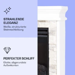 Nevis Peak Elektrischer Kamin 1800 W Heizfunktion 10 Bis 30 °C Fernbedienung -Klarstein 10038399 de 0003 logo