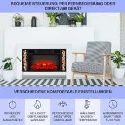 Studio Loft 2 Elektrokamin 1900 W LED-Technik Fernbedienung 12 Studio Loft 2 Elektrokamin 1900 W LED-Technik Fernbedienung -Klarstein 10038617 de 0006 usp