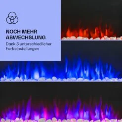 Galeras Elektrischer Wand- Und Einbaukamin 1800 W LED 3 Farben Timer -Klarstein 10038687 de 0003 logo