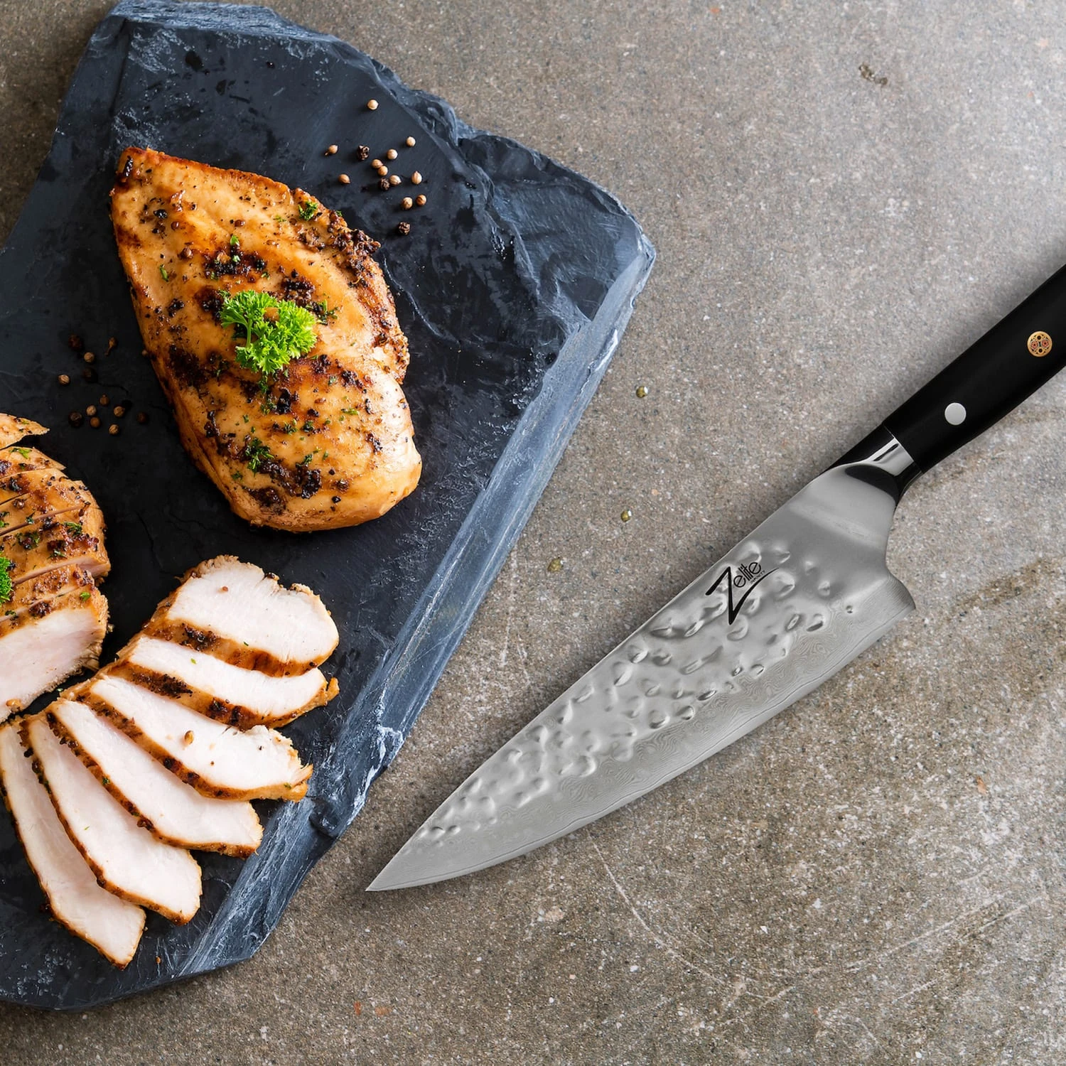 Alpha-Royal Japanese Serie 8" Chefkochmesser Damaszener-Stahl 67-lagig 3 Alpha-Royal Japanese Serie 8" Chefkochmesser Damaszener-Stahl 67-lagig – Bild 3