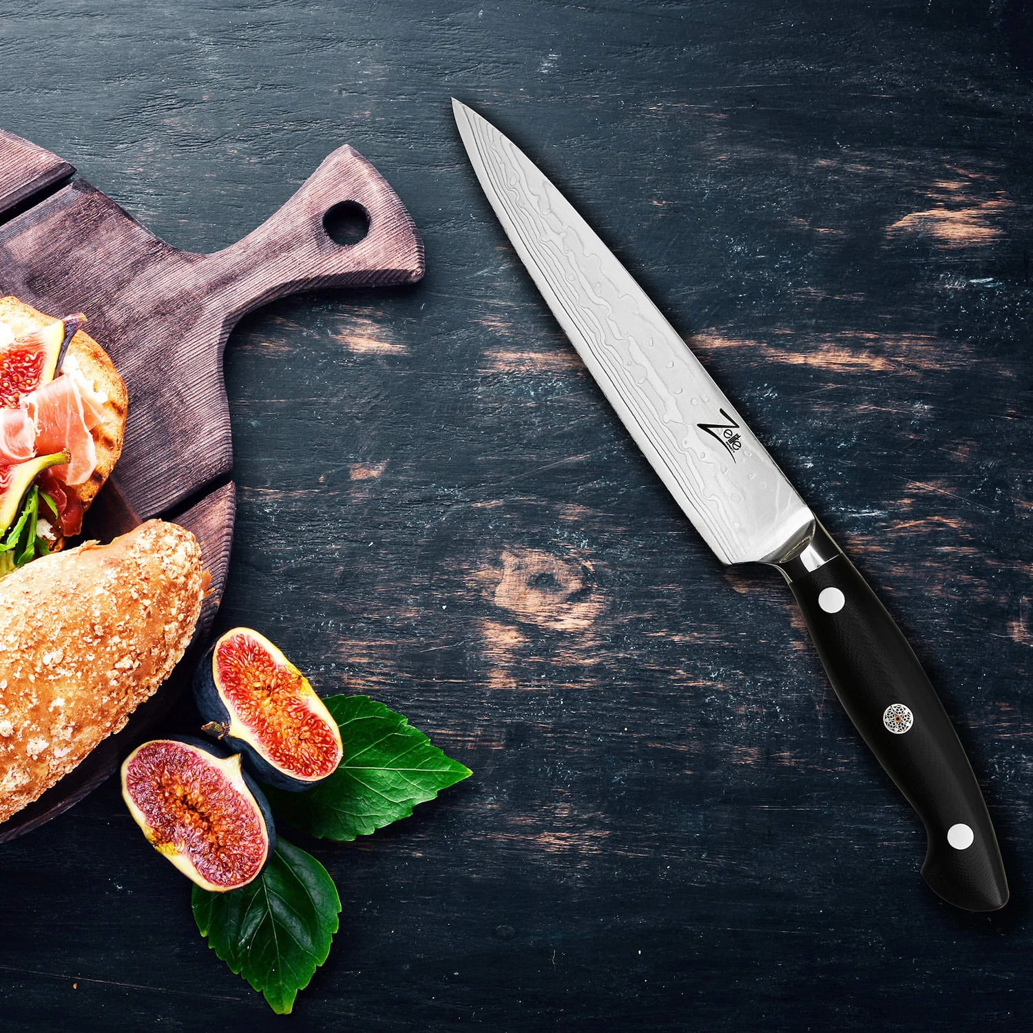 Executive-Plus Serie 6" Allzweckmesser 61 HRC Damaszenerstahl 3 Executive-Plus Serie 6" Allzweckmesser 61 HRC Damaszenerstahl – Bild 3