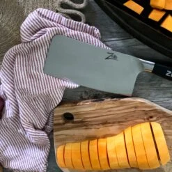 Comfort Pro Serie 7" Hackmesser 56 HRC Edelstahl -Klarstein 10039027 yy 0004 logo