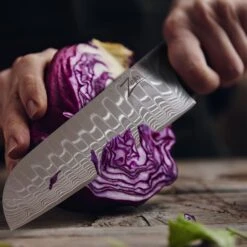 Infinity Wave 7" Santokumesser 61 HRC Damaszenerstahl -Klarstein 10039039 yy 0003 logo