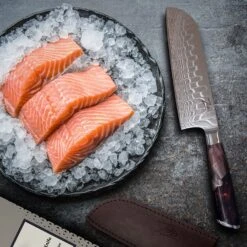 Infinity Wave 7" Santokumesser 61 HRC Damaszenerstahl -Klarstein 10039039 yy 0004 logo