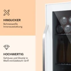 Beersafe XXL Quartz Kühlschrank 80 Liter 3 Böden Panoramaglastür -Klarstein 10039427 de 0003 logo