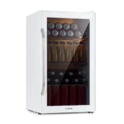 Klarstein 11 Beersafe XXL Quartz Kühlschrank 80 Liter 3 Böden Panoramaglastür