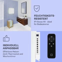 Mojave 500 Smart 2-in-1 Heizgerät Infrarot Konvektor 60x60cm 500W RGB-Licht -Klarstein 10039811 de 0006 logo