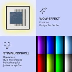 Mojave 500 Smart 2-in-1 Heizgerät Infrarot Konvektor 60x60cm 500W RGB-Licht -Klarstein 10039814 de 0003 logo