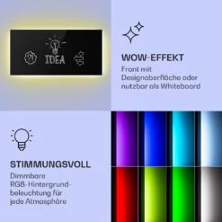 Mojave 1000 Smart 2-in-1 Heizgerät Infrarot Konvektor 120x60cm 1000W RGB-Licht -Klarstein 10039822 de 0003 logo