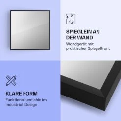 La Palma 500 Smart 2-in-1 Heizgerät Infrarot Konvektor 60x60cm 500W Spiegelfront -Klarstein 10039827 de 0003 logo